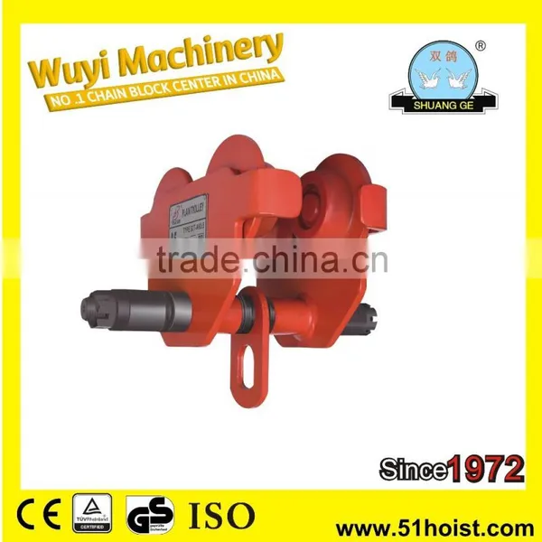 GCT 0.5T-30T High Quality Geared Trolley for Lifting