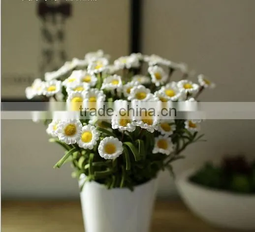 China Wholesale Plastic Daisy Flower Artificial Flowers Daisy That Looks Real for Home Decoration photo-2
