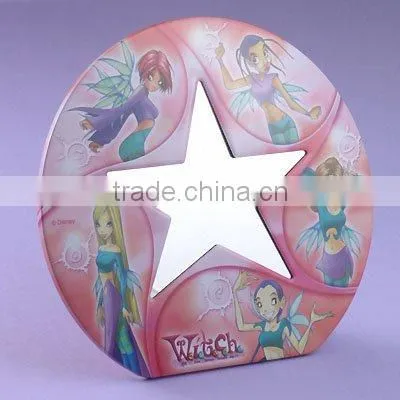 Tin Desk Note Board With Mirror