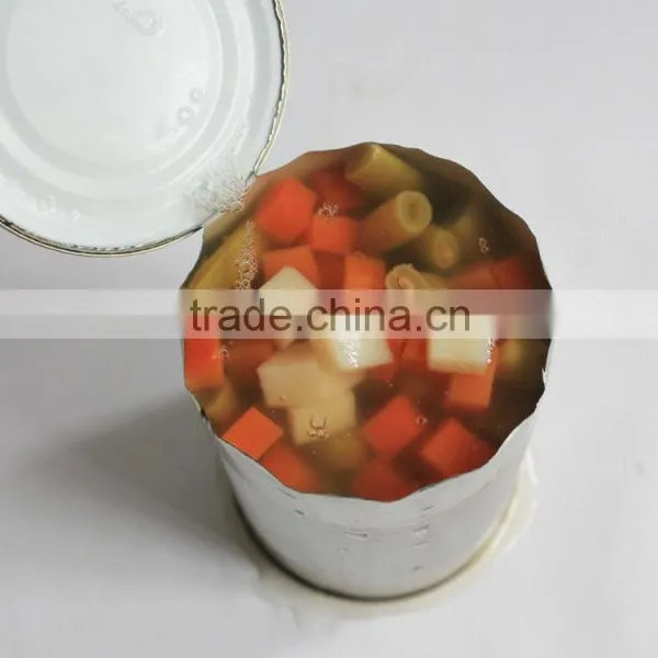 Canned Mixed Vegetable in Tins With Green Peas, Green Beans and Carrot photo-2