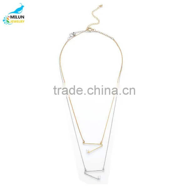 2016 Fashion Design Maxi Chain Pearl Necklace Wholesale