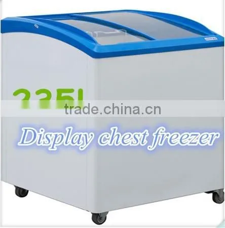 235L 325L Commercial Sliding Glass Door Freezer Display Chest Freezer photo-2