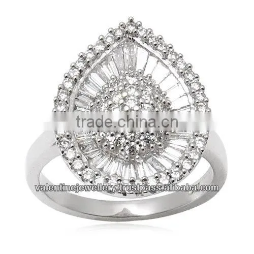 White Gold Ring, Diamond Ring for Girls, New Design Gold Finger Ring
