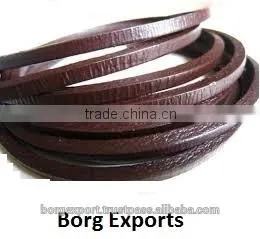 1mm Flat Leather Cord From BORG EXPORT