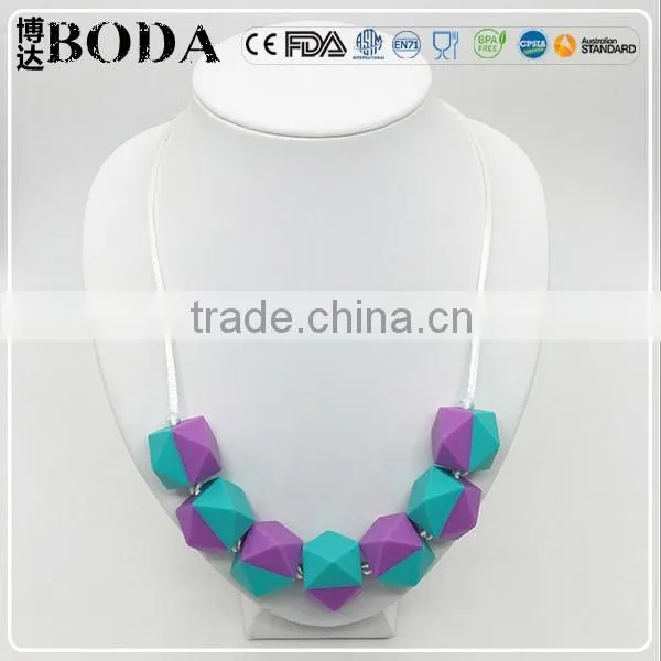 Creative Turquoise Teething Necklace Silicone Necklace