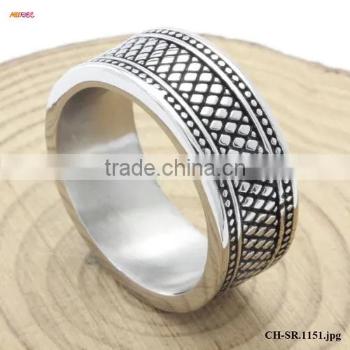 Fine Jewelry High Polished Titanium Steel Gear Ring Mens photo-3