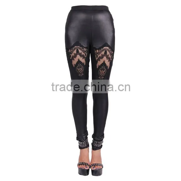DEVIL FASHION 2015 Latest Gothic Lace Leggings PT011 photo-2