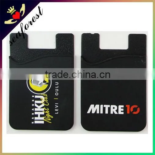 Custom Made Silicone Adhesive Phone Card Smart Wallet photo-5