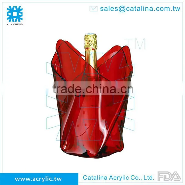 Luxury Acrylic Wine Barrel Ice Bucket photo-4