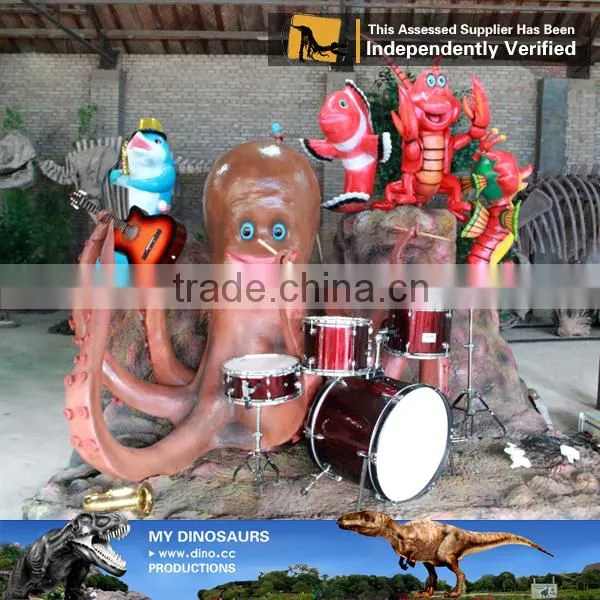 MY Dino-C071 Animatronic Music Band Fiberglass Cartoon Character photo-4