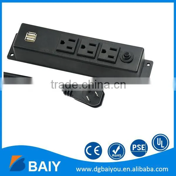 China Manufacturer Dual USB Port Wall Desktop Socket USB for Furniture
