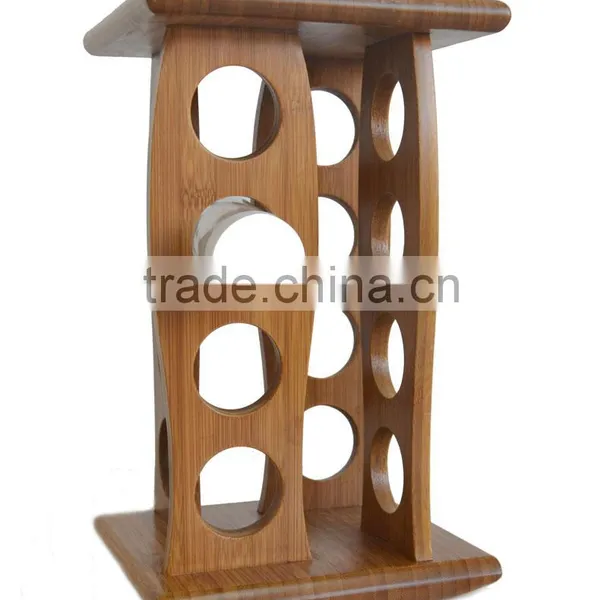 DT016 Paniting Bamboo/Wooden Rotating Kitchen Spice Rack/ Holder for Pepper photo-3