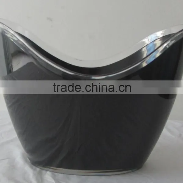 10L Double Layer Black Plastic Ice Bucket for Sale photo-2