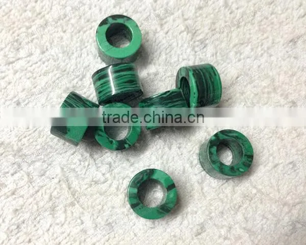Body Piercing Jewelry,malachite Stone Tunnel Ear Plugs photo-3