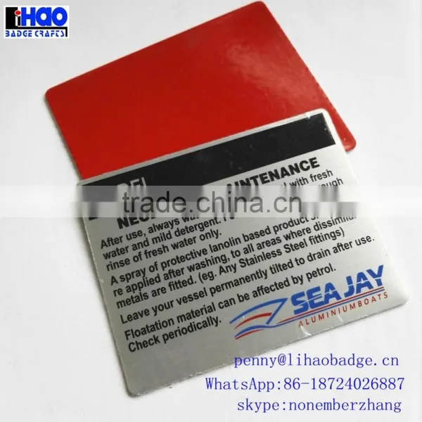 Shiny Gold Rectangle Shaped Metal Brand Logo Labels Design photo-5