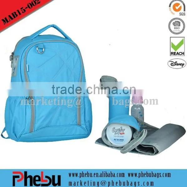Best Nylon Diaper Bag Backpack With Bottle Holder(MAB15-002) photo-2