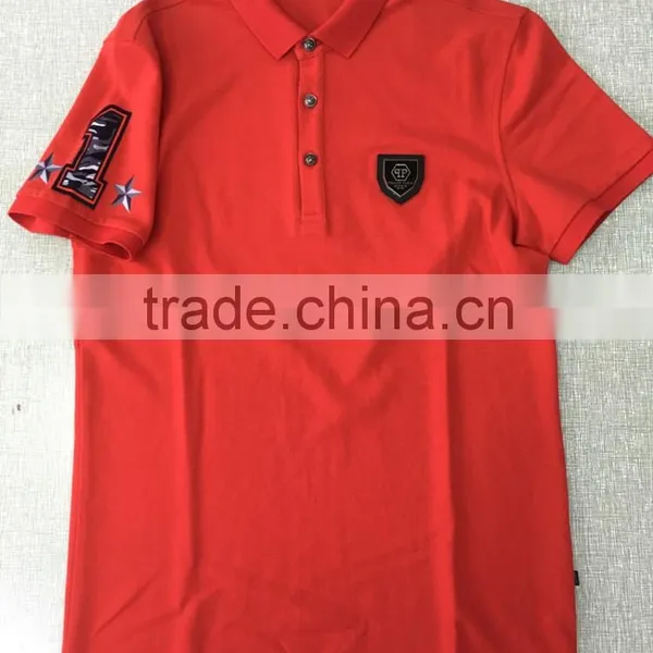 100% Cotton Men's T-shirt 180gsm Embroidered Logo photo-3