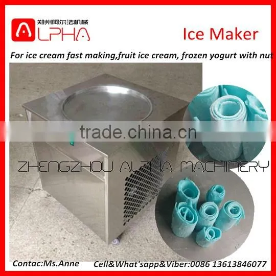 Thailand Flat Pan Ice Cream Roll Making Machine photo-5