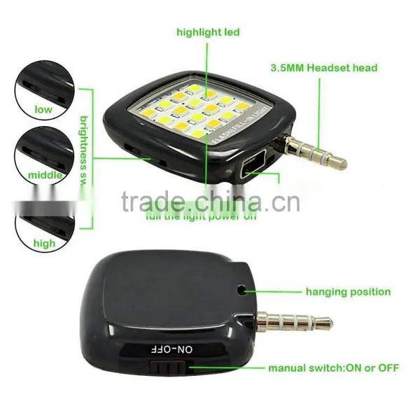 Portable 16 Led Enhancing Flash Led Light for Universal Phone Led Flash Light Mobile Phone photo-4
