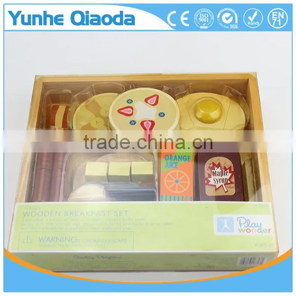 Fun Durable Wooden Food Set for Years of Play Wooden Breakfast Set Solid Wood Version photo-2