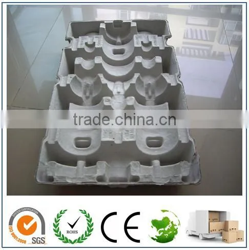 ECO Molded Pulp Wine Pack/Wine Tray/Wine Shipper/3 Bottle Wine Packaging photo-2