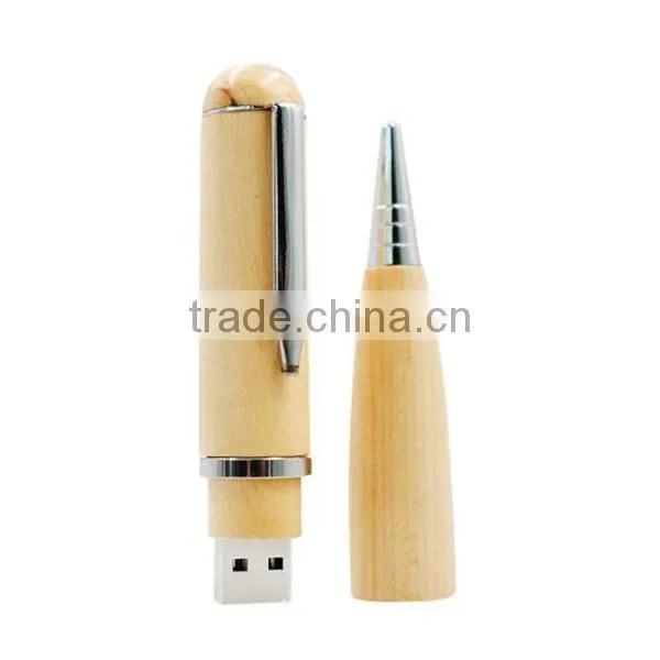 Best Quality Custom Logo Print Business Gift Wood Pen Drive U Disk photo-2