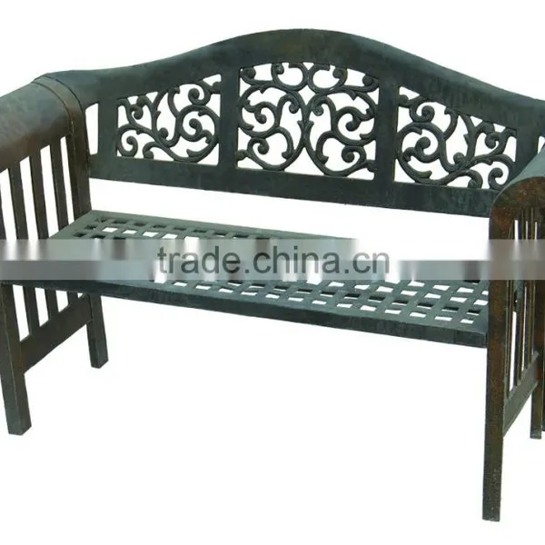 Trade Assurance Wood Benches,wooden Chair Cast Iron Park Bench photo-3