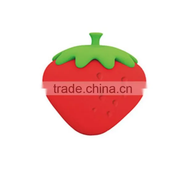 New Design Strawberry Silicone Key and Coin Bag Key Holder Promotion Gift photo-5