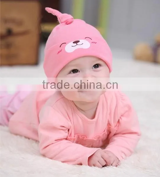Child Sleep Hat Newborn Cap The Baby Kit Lens Cap Baby Cotton Cap photo-3