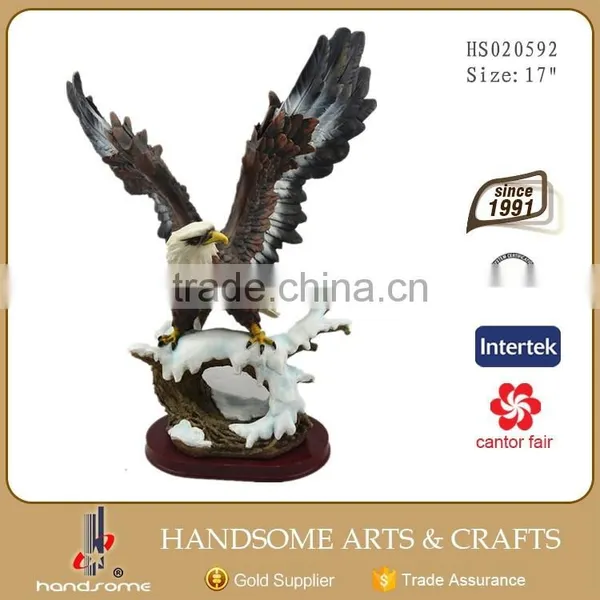 24 Inch Large Resin Gift Animal Garden Statues Eagle photo-3