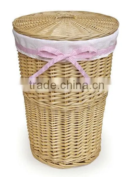 Linyi Wholesale Round Rattan Laundry Basket photo-3