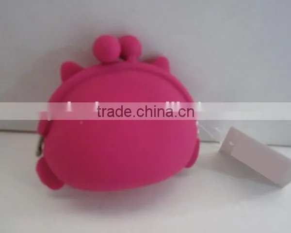 Owl Design Silicone Purse/Heart-Shaped Coin Purse photo-3