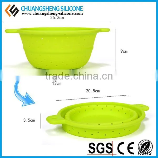 Foldable Eco-friendly Easily Arrange Silicone Wash Basin, Kitchen Basin, Fancy Folding Bowl photo-5