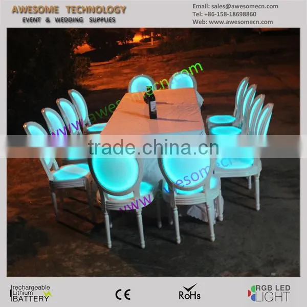 Outdoor Illuminated Led Stool High Bar Chair for Event Furniture Hire Business photo-2
