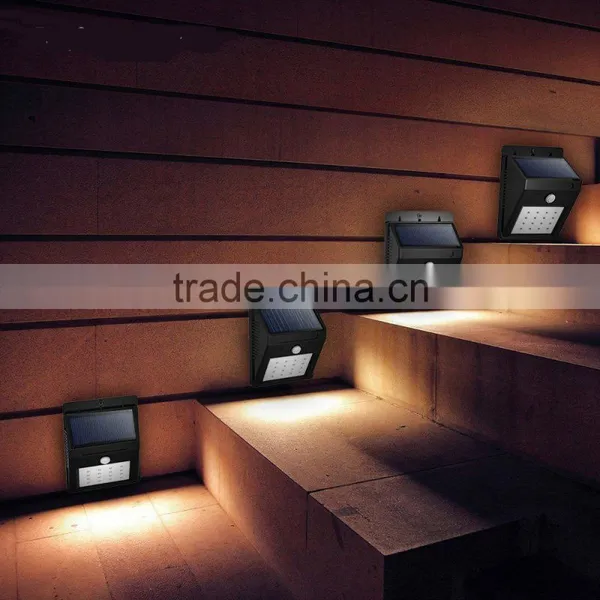 2016 New Products PIR Solar Power Garden Decorative Lights&lighting Motion Sensor Wall Outdoor Lamps Camping Led Light photo-6
