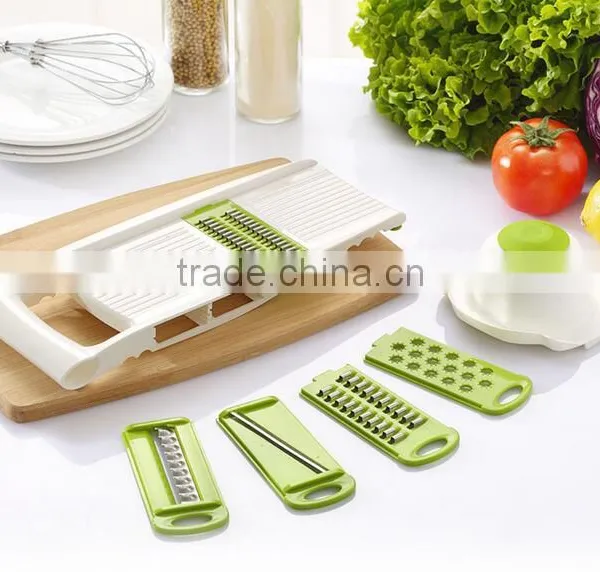 Cheap OEM 5 Pcs Multi Vegetable Slicer and Grater Chopper Kitchenware Set as Seen on tv photo-4