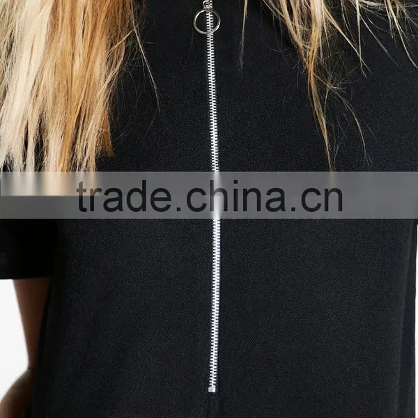 Custom Printing One Piece Jumpsuit Women Short Sleeve Loose Jumper Style Culotte Zippered Jumpsuit Wholesale photo-4