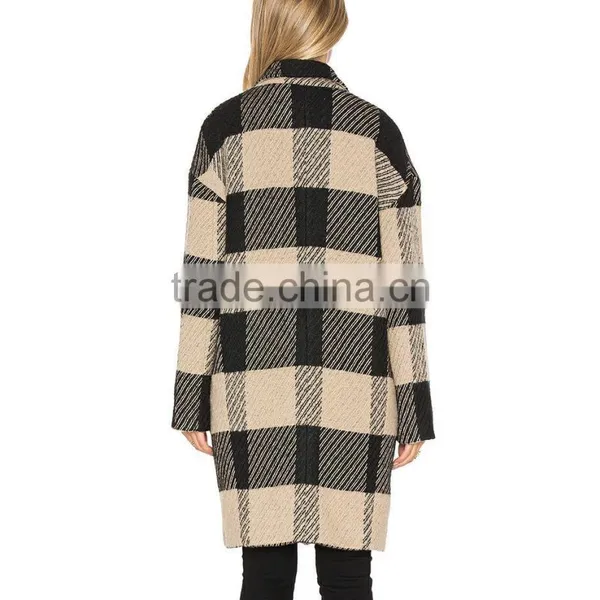 OEM Service Plus Size 100% Wool Women's Coat Keepwarmer photo-5
