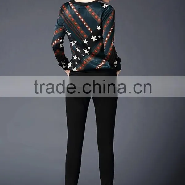 Lady Long Sleeve Bulk Cheap t Shirt Fashion Design Printing photo-5