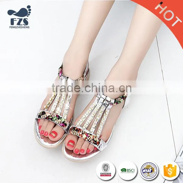 2017 New Summer Hot Sale Breathable Rhinestone Sandals for Women's Shoes HFRX1410 photo-3