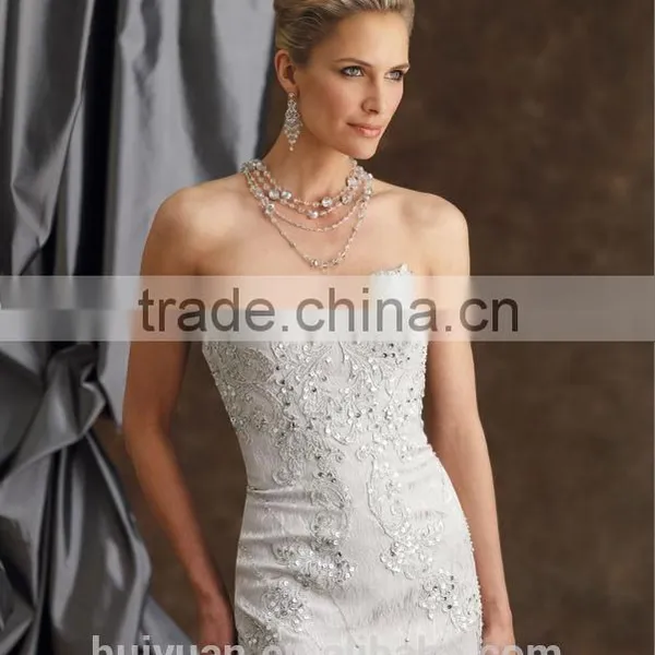 2 Pieces Long Sleeve Beaded Formal White Evening Gowns photo-2