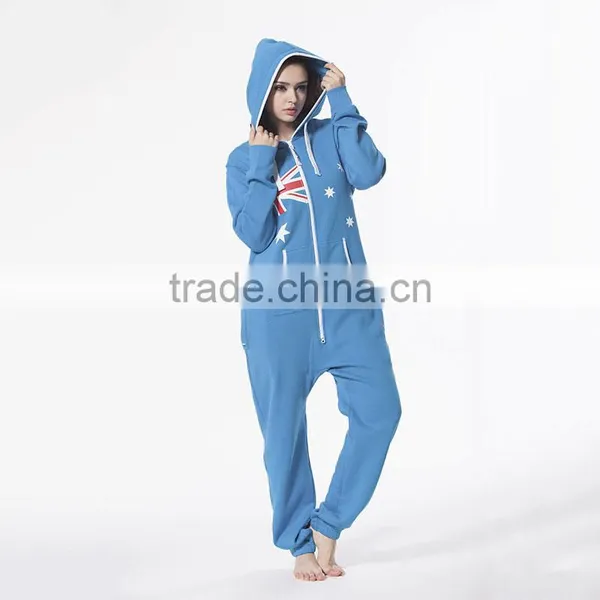 2015 Fashion Hoody Austrian Flag Adult Romper Pajamas Onesie photo-3