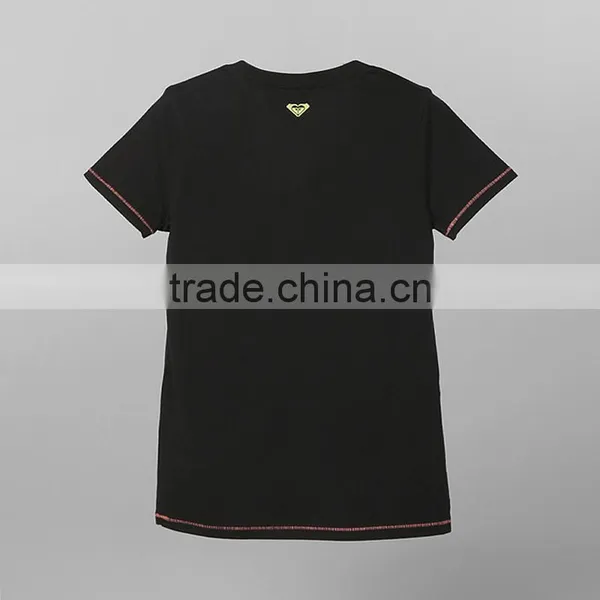 Women's V-neck Letter Print Tshirt photo-2