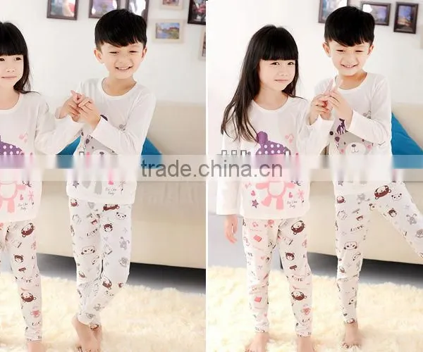 Custom Wholesale Comfortable Beautiful Printed Children's Pajamas photo-2