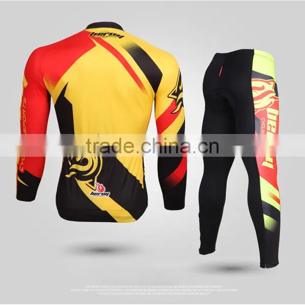 Comfortable Mens Cycling Long Jerseys, Dri Fit Mountain Bike Wear photo-2