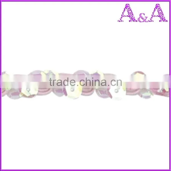 2017 Nice Embroidery Sequin Decorative Lace Trim (YFT-099) photo-4