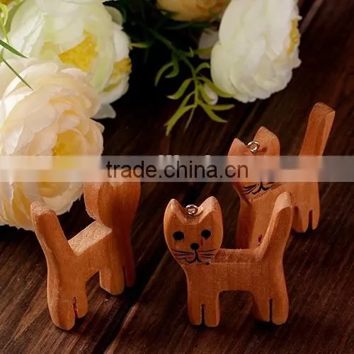 Wooden Craft Cat Thread Spool /sewing Notions photo-2