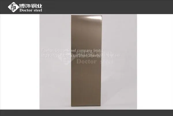 Guangdong Wholesale Color Stainless Steel Sheet,champagne HL Stainless Steel Plate