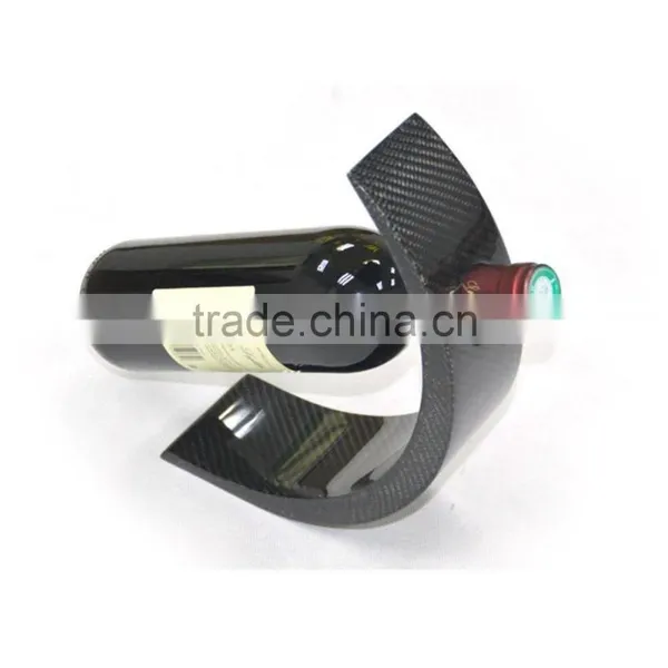Universal Carbon Fiber Wine Rack 1 Bottle Holder Kitchen Bar Countertop photo-4