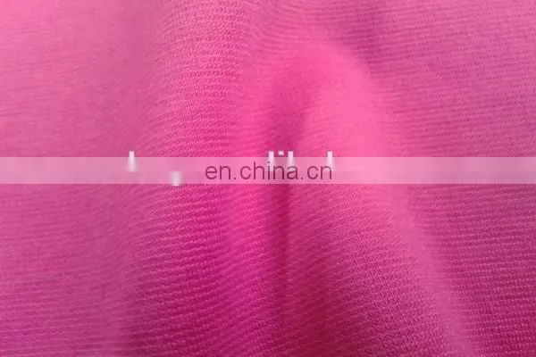 Winfar Textile Super Soft Jersey Pink Color Dyed Punto Roma Knitting Fabric photo-3